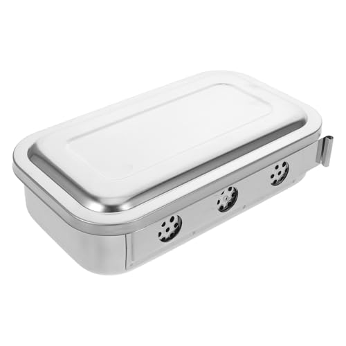 GANAZONO Edelstahl Chirurgische Instrumentenablage mit Deckel und Perforiert Robuste Desinfektionsschale für Medizinische Instrumente Sterilisationsgeeignet Vielseitiger Organizer für GANAZONO Edelstahl Chirurgische Instrumentenablage mit Deckel und Perforiert Robuste Desinfektionsschale für Medizinische Instrumente Sterilisationsgeeignet Vielseitiger Organizer für von GANAZONO