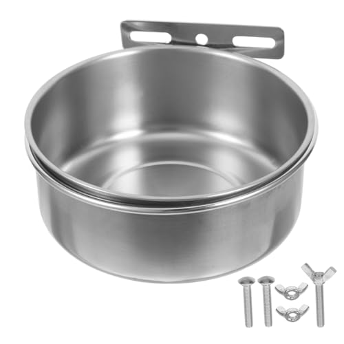 GANAZONO Edelstahl Vogelnapf mit Rutschfester Basis und Klammerhalterung Futternapf für Papageien Wellensittiche Nymphensittiche Vielseitige Wasserschale und Futterhalter für Käfige GANAZONO Edelstahl Vogelnapf mit Rutschfester Basis und Klammerhalterung Futternapf für Papageien Wellensittiche Nymphensittiche Vielseitige Wasserschale und Futterhalter für Käfige von GANAZONO