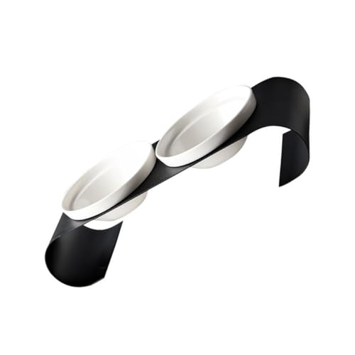 GANAZONO Erhöhter Keramik Katzenfressnapf Doppelnapf aus Lebensmittelechtem Material mit Stabilem Eisenhalter Geeignet für Trockenfutter und Wasser Modernes Design für Kleine Haustiere GANAZONO Erhöhter Keramik Katzenfressnapf Doppelnapf aus Lebensmittelechtem Material mit Stabilem Eisenhalter Geeignet für Trockenfutter und Wasser Modernes Design für Kleine Haustiere von GANAZONO