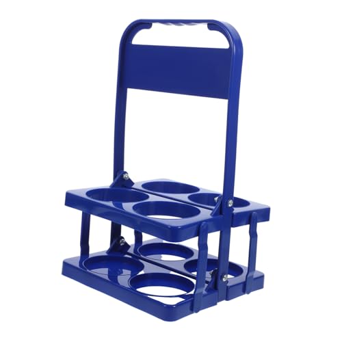 GANAZONO Faltbarer Bierträger für Flaschen Tragbares Biergestell mit Praktischem Design für Picknick Grill oder Haushalt Robuste Bauweise mit Praktischem Griff Blau von GANAZONO