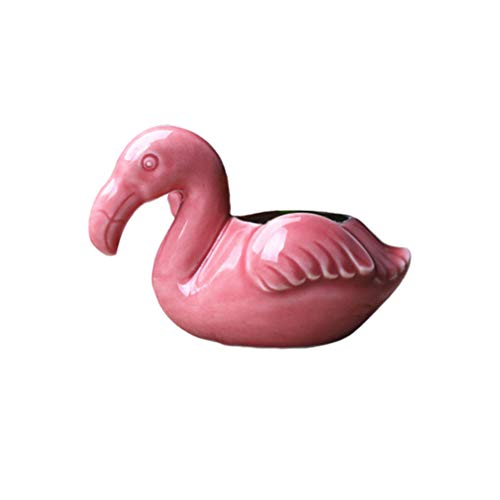 Flamingo-blumentopf Sukkulententopf Aus Keramik Flamingo-vase Töpfe Für Zimmerpflanzen Blumentopf Wohnkultur Blumentopf Aus Keramik Pflanzer Einmachgläser Kräuter Mit Löchern von GANAZONO