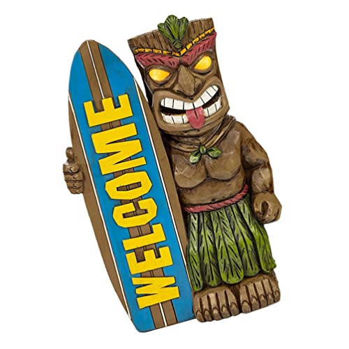 GANAZONO Wohnkultur Surfbrett-Ornamente Tiki-Gott-Statue Dekoration Figur Harz Embleme Hawaii-Dekor Kunstharz hawaiianische Figuren Getränke Dekorationen Gläser Kunsthandwerk schmücken von GANAZONO