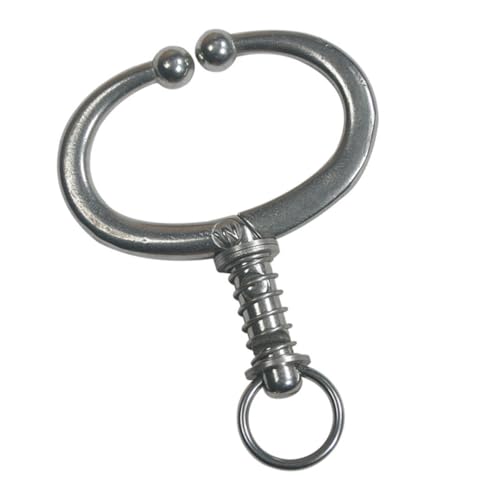 GANAZONO Großer Edelstahl Rinder nasenring mit Automatischer Federklemme Langlebiges und Sicheres Zuggerät für Viehhaltung Komfortabel und Robust für Verschiedene Kuhnasenformen GANAZONO Großer Edelstahl Rinder nasenring mit Automatischer Federklemme Langlebiges und Sicheres Zuggerät für Viehhaltung Komfortabel und Robust für Verschiedene Kuhnasenformen von GANAZONO