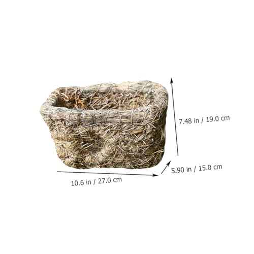 GANAZONO Handgefertigtes Sicheres Handgewebtes Nest mit Doppelöffnung Komfortables Schlafhaus für Kaninchen Chinchilla und Kleintiere Warmes Haustierbett Atmungsaktiv und Langlebig GANAZONO Handgefertigtes Sicheres Handgewebtes Nest mit Doppelöffnung Komfortables Schlafhaus für Kaninchen Chinchilla und Kleintiere Warmes Haustierbett Atmungsaktiv und Langlebig von GANAZONO