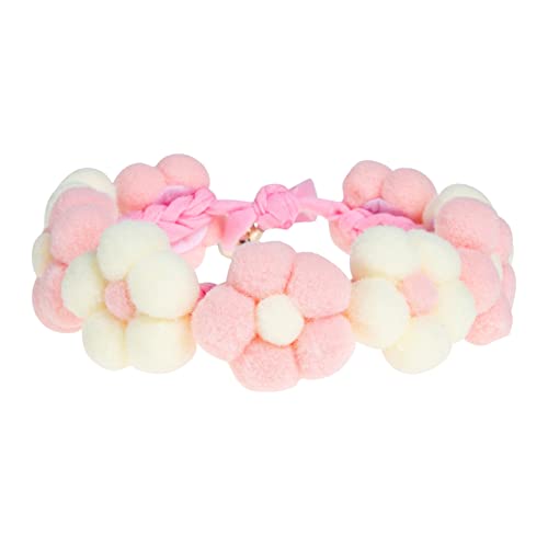GANAZONO Handgefertigtes Hundehalsband Mit Blumenmuster Einstellbares Bequemes Haustierhalsband Für Katzen Und Hunde Für Tägliche Nutzung Und Besondere Anlässe von GANAZONO