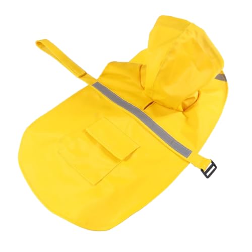 GANAZONO Hunderegenmantel XL Gelb Leicht mit Reflektierenden Streifen Sicherer Sitz für Große Hunde und Welpen Komfortabler Haustier Regenmantel GANAZONO Hunderegenmantel XL Gelb Leicht mit Reflektierenden Streifen Sicherer Sitz für Große Hunde und Welpen Komfortabler Haustier Regenmantel von GANAZONO