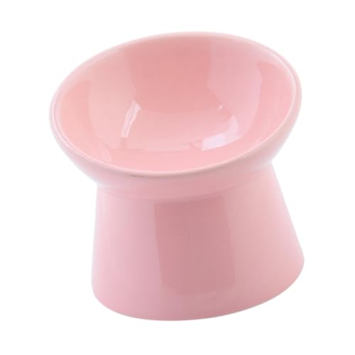 GANAZONO Keramik Futternapf mit Hohem Sockel rutschfest Schräger Design Langlebig und Leicht zu Reinigen für Kleine Hunde und Katzen zur Bequemen Futteraufnahme von GANAZONO