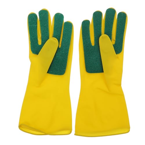 GANAZONO Latex Spülhandschuhe mit Schwamm einsatz Wiederverwendbare Küchenputzhandschuhe Ölresistent und Vielseitig für Haushalt Auto Garten und Tierpflege Geeignet GANAZONO Latex Spülhandschuhe mit Schwamm einsatz Wiederverwendbare Küchenputzhandschuhe Ölresistent und Vielseitig für Haushalt Auto Garten und Tierpflege Geeignet von GANAZONO