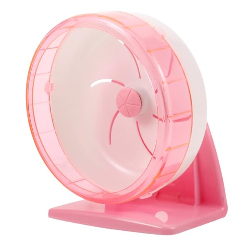GANAZONO Leises Laufrad für Kleintiere aus Kunststoff Geräuscharm Mittelgroß für Hamster und Igel Sicheres Trainingsspielzeug Installieren und Leicht zu Reinigen für Käfigzubehör von GANAZONO