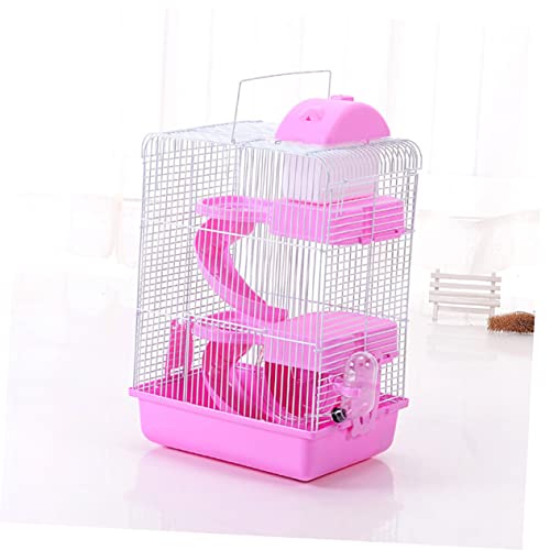 GANAZONO Luxuriöses Hamsterhaus Lagig Kleines Haustierhaus aus Robustem Tragbar mit Hohem Boden und Rutschschutz für Hamster und Kleine Kleintiere von GANAZONO