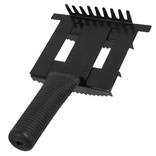 GANAZONO Metall Viehbürste Rinderhaar Schaber Ergonomisch Rutschfest Griff Einfach zu Reinigen für Saubere Gesunde Fellpflege bei Kühen und Rindern Komfortable Handhabung ohne von GANAZONO