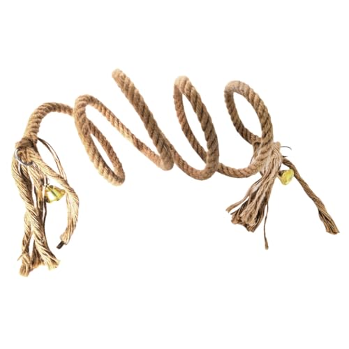 GANAZONO Papageienspielzeug Kletterseil mit Glocken Hängendes Kauspielzeug für Mittelgroße und Große Papageien Sicheres Langlebiges Haustier kletterspielzeug Geschenk für Vogelhalter GANAZONO Papageienspielzeug Kletterseil mit Glocken Hängendes Kauspielzeug für Mittelgroße und Große Papageien Sicheres Langlebiges Haustier kletterspielzeug Geschenk für Vogelhalter von GANAZONO