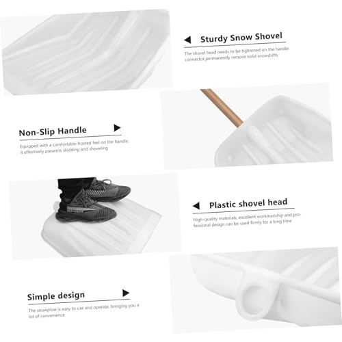GANAZONO Robuste Schneeschaufel mit Großem Kopfbereich Ergonomisch Geformt Praktisches Werkzeug zum Schneeräumen für Außeneinsatz Geeignet Leicht und Bequem zu Handhaben GANAZONO Robuste Schneeschaufel mit Großem Kopfbereich Ergonomisch Geformt Praktisches Werkzeug zum Schneeräumen für Außeneinsatz Geeignet Leicht und Bequem zu Handhaben von GANAZONO