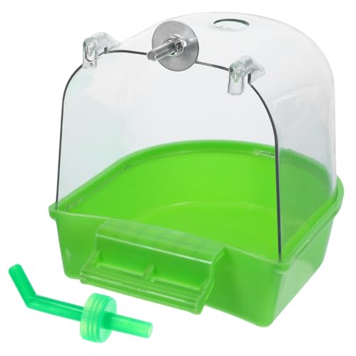 GANAZONO Vogelbadewanne für Käfige Multifunktionale Auslaufsichere Badewanne für Papageien und Sittiche Einfache Installation für Wasser und Sandbäder Grünes Design mit Haken GANAZONO Vogelbadewanne für Käfige Multifunktionale Auslaufsichere Badewanne für Papageien und Sittiche Einfache Installation für Wasser und Sandbäder Grünes Design mit Haken von GANAZONO