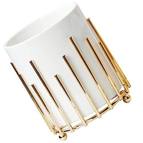 GANAZONO Utensilienhalter Aus Keramik Für Essstäbchen Und Löffel Elegantes Design Mit Stand Vielseitig Für Küche Platzsparend Und Leicht Zu Reinigen Für Täglichen Gebrauch von GANAZONO