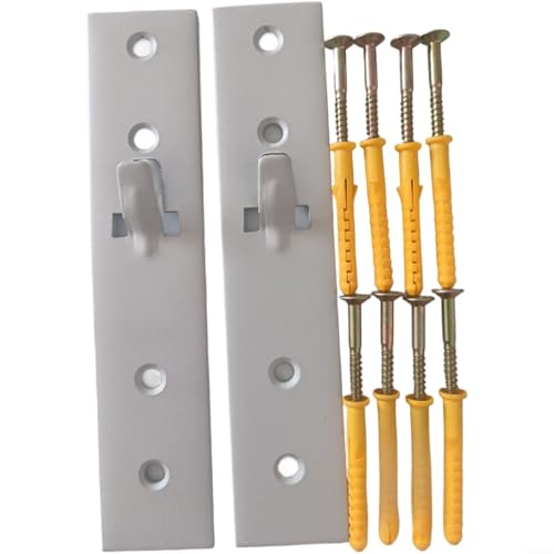 GANCEI 1 x Wandhalterungen, Spiegel-Aufhängeset, strapazierfähig, unsichtbare Wandaufhängung aus Eisen mit rostbeständiger Oberfläche, für Badezimmer von GANCEI