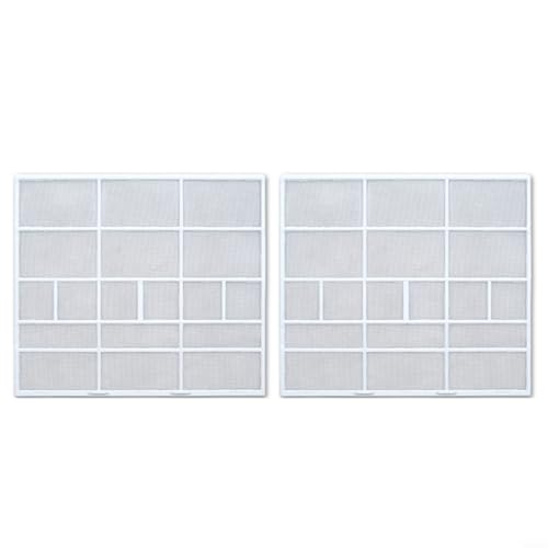 GANCEI 2 Stück Klimaanlagen-Filterzubehör Staubschutz für Inneneinheit, hängende AC-System, einfache Installation, staubdichtes Zubehör (31,9 x 28,3 cm) von GANCEI