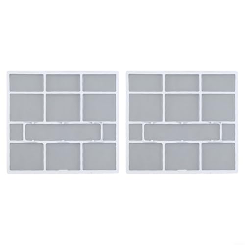 GANCEI 2 Stück Klimaanlagen-Filterzubehör zum Aufhängen von Klimaanlagen im Innenbereich, Staubfiltersieb zur Verbesserung der Heizleistung (30,7 x 28,5 cm) von GANCEI