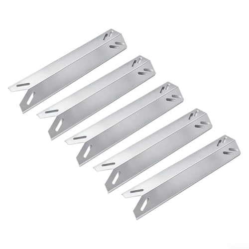 GANCEI 5 Stück Edelstahl-Heizplatte Ersatz für Gasgrills, kompatibel mit Modellen 2556/2456/1456ASO/9456AS, 39,5 x 8,9 cm Grillteile von GANCEI