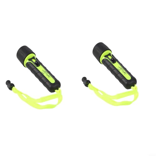 GANCEI 50 m tiefes Tauchlicht, wasserdicht, 8000 lm, LED-Taschenlampe für Tauchen, Unterwasser, Schwimmen, Schnorcheln, Lampe mit Rückseil (2 Stück) von GANCEI