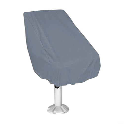 GANCEI Bootssitzbezug, 210D Oxford-Gewebe, Marine-Speedboot-Stuhl, Staubschutz, 56 x 61 x 64 cm, Ganzjahresschutz (grau) von GANCEI