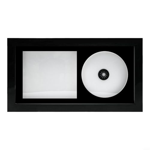 GANCEI CD-Musikrahmen, Massivholz-CD-Rahmen mit Acryl-Panel für Albumcover-Display, handgefertigte Musikdekoration mit Wandaufhängung von GANCEI