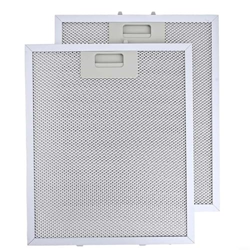 GANCEI Dunstabzugshauben-Metall-Fettfilter, 2 Stück Dunstabzugshaubenfilter aus Metallgeflecht, Ersatzteile, 330 x 230 x 9 mm von GANCEI