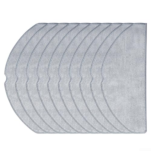 GANCEI Ersatz-Wischtücher kompatibel mit ILIFE A30 Pro selbstentleerendem Roboter-Staubsauger – Mikrofaser-Reinigungspad-Set (10 Stück) von GANCEI