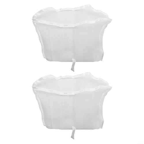 GANCEI Filternetzbeutel 6570-398 kompatibel mit J-400 J-300 J-500 Serie ab 2013 Modelle 11-Loch-Design weiß Mesh Skimmerbeutel 2er-Pack von GANCEI