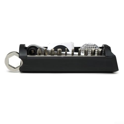 GANCEI Für Brompton-kompatible versteckte Werkzeug-Aufbewahrungsbox, Rahmenhalterung, Fahrradwartungs-Set mit Schraubenschlüssel und Innentasche, 140 x 35 mm (A) von GANCEI