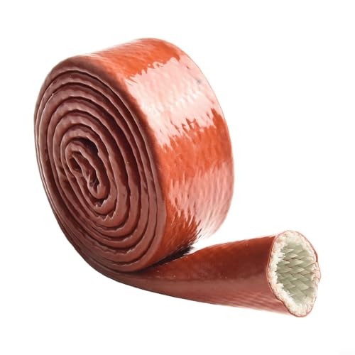 GANCEI Hitzeschlauch Fiberglas Wrap Hitzebeständige Kabelhülse Shield Pipeline Protector Tool für Schläuche Kabel Pipelines (25 mm) von GANCEI