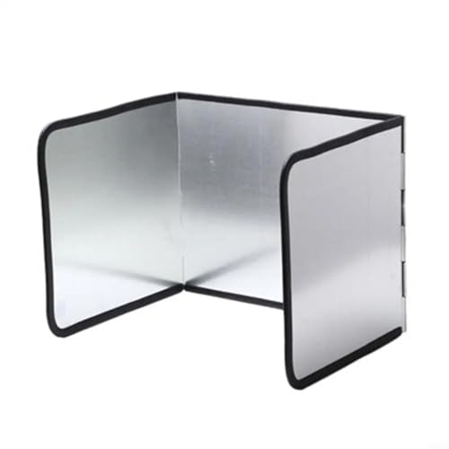 GANCEI Höhe 30 cm Herd Spritzschutz Edelstahl Schallwand zum Kochen Küche Anti-Spritzschutz Schutz Tragbar Faltbar (C) von GANCEI