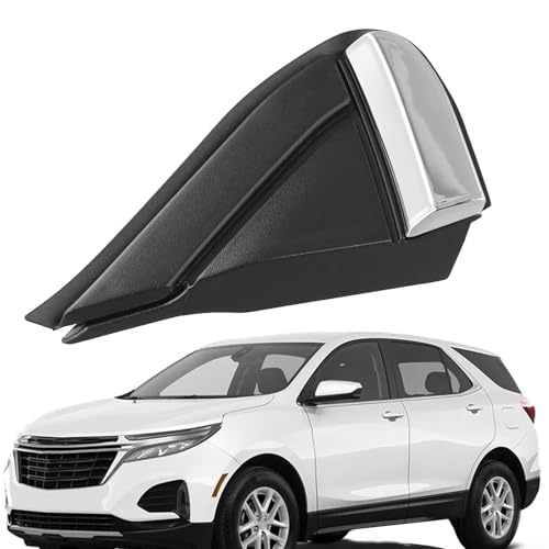 GANCEI Kotflügel-Zierleiste für Chevrolet 2018–2023, Spiegel-Ecksäulenverkleidung, Schwarz und Silber, Kunststoff, Auto-Außenteile (links) von GANCEI