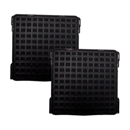 GANCEI Kühlschrankfilter Aktivkohlefilter für 9096989 9882429 9882460 Kühlschrankmodelle schwarz 42 x 42 x 10 mm 4 oder 2 Stück (2 Stück) von GANCEI