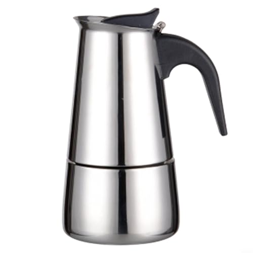 GANCEI Mokkakanne, Kaffeemaschine, Edelstahl, Espressobrauer mit hitzebeständigem Griff und Sicherheitsventil für reichhaltigen Kaffee, 2/4/6/9 Tassen (200 ml) von GANCEI