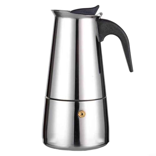 GANCEI Mokkakanne, Kaffeemaschine, Edelstahl, Espressobrauer mit hitzebeständigem Griff und Sicherheitsventil für reichhaltigen Kaffee, 2/4/6/9 Tassen (300 ml) von GANCEI