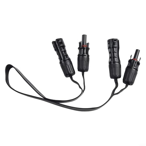 GANCEI Solarpanel-Kabel, Solarladeregler auf Solarmodul 0,5 m, 1 Paar Solarpanel-Stecker, 1500 V, flexibles Kabel von GANCEI