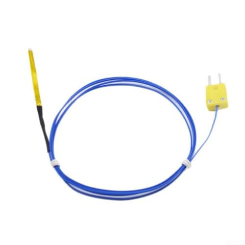 GANCEI Temperaturfühlersonde Typ K, flaches Design, 1 m Kabel, 5 cm, Sensorspitze für enge Räume, 400 °C Bereich (400) von GANCEI