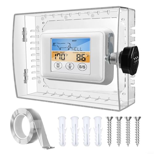 GANCEI Thermostat-Schlosskasten mit Zahlenschloss Abdeckung für Wandmontage Temperaturregelung Schutz Transparent PC Gehäuse GANCEI Thermostat-Schlosskasten mit Zahlenschloss Abdeckung für Wandmontage Temperaturregelung Schutz Transparent PC Gehäuse von GANCEI