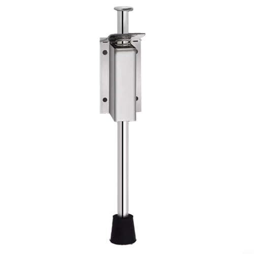 GANCEI Türstopper für Türschlösser, Edelstahl, Fußpedal-Türstopper, Bodenmontage, Türhalter für Holz- oder Metalltüren (200 mm) von GANCEI