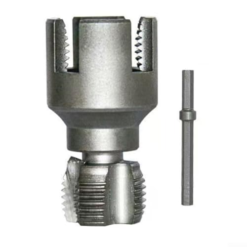 GANCEI Wasserrohr-Einfädelwerkzeug für PPR-PVC-Rohre, interner externer Fräser, 1/2 Zoll, 3/4 Zoll, 20 mm, 25 mm, Metall-Schneideisenhahn, Rohrgewinde-Set (25 mm) von GANCEI