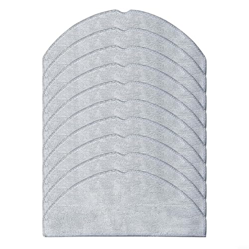 GANCEI Wischmopp-Pad-Zubehör-Set, 4/10 Stück Mikrofaser-Wischtuch-Ersatzteile für S20 D106, 3C, E10 3C C103, 3C Plus B112 Staubsauger (10 Stück) von GANCEI
