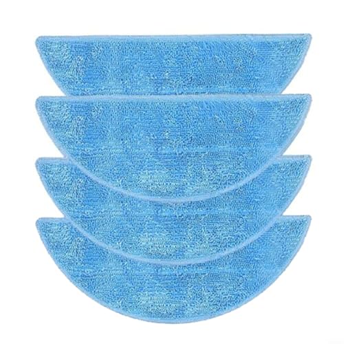 GANCEI Wischmopp-Pad-Zubehör-Set, 4/10-teiliges Mikrofaser-Wischtuch-Set für SilverCrest für SSR 3000A Roboter-Staubsauger-Teile (4 Stück) von GANCEI