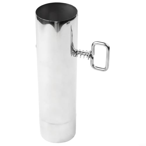 GANCEI Woodstove Anti-Verbrühungsrohr, 60 mm, Edelstahl-Rohr mit Netz-Hitzeschutz für Außen- oder Innen-Kamin und Ofen von GANCEI