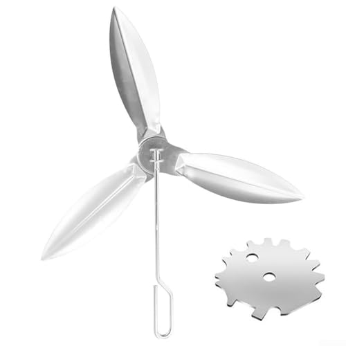 Reinigungssystem-Ersatz-Set mit Metallkomponenten für Weber Grill 7443 7444, kompatibel mit den Größen 1812 Zoll oder 2212 Zoll für Luftstromeinstellung (46,7 cm) von GANCEI