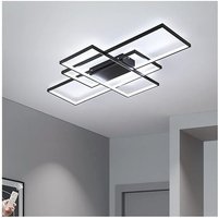 Ganeed - Dimmbare Deckenleuchte, 110cm Bündig Montierte Deckenleuchte Fernbedienung Moderner Kronleuchter, 68W Quadratisches Acryl in der Nähe der von GANEED
