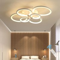 Ganeed LED Deckenleuchte mit Fernbedienung, 72W Modern Acryl Kronleuchter, Dimmbar Lichtfarbe Unterputz Deckenleuchte 6 Köpfe für Esszimmer von GANEED