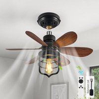 Schraube In Deckenventilator Lichtsteckdose mit Fernbedienung E27 Kleine Ventilatoren für Schlafzimmer Bauernhaus Industriestil Lampe Indoor von GANEED