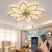 Ganeed - Stumm Deckenventilator mit Beleuchtung mit Fernbedienung, led Dimmbar Ventilator Deckenleuchte Modern Licht für Wohnbereich Schlafzimmer, Ganeed - Stumm Deckenventilator mit Beleuchtung mit Fernbedienung, led Dimmbar Ventilator Deckenleuchte Modern Licht für Wohnbereich Schlafzimmer, von GANEED