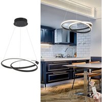 Ganeed - Moderne Pendelleuchte Esstisch Dimmbare led Pendelleuchte mit Fernbedienung 2 Ringe Hängeleuchte Pendelleuchte für Wohnzimmer, Küche, von GANEED
